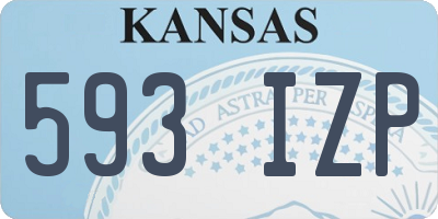 KS license plate 593IZP