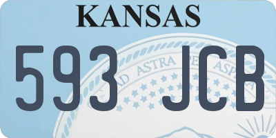 KS license plate 593JCB