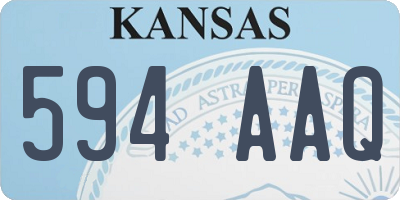 KS license plate 594AAQ