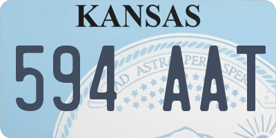 KS license plate 594AAT