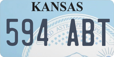 KS license plate 594ABT