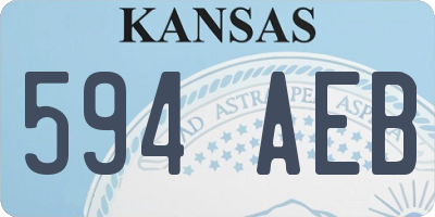 KS license plate 594AEB