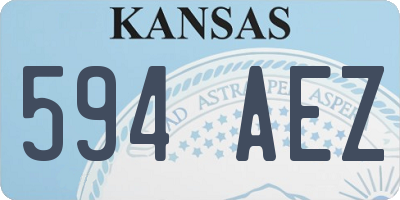 KS license plate 594AEZ