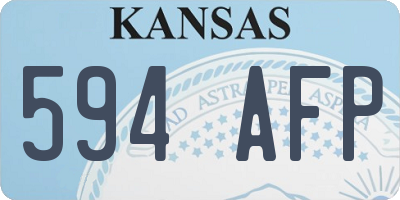 KS license plate 594AFP