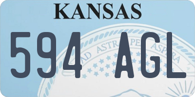 KS license plate 594AGL