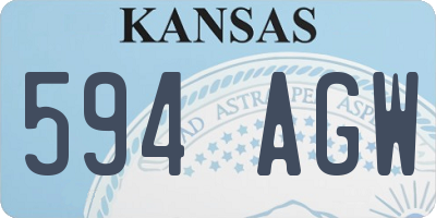 KS license plate 594AGW