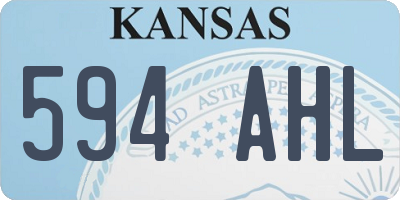 KS license plate 594AHL