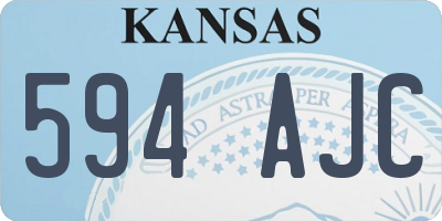 KS license plate 594AJC