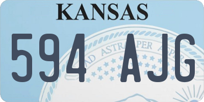 KS license plate 594AJG