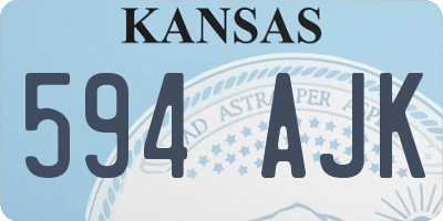KS license plate 594AJK