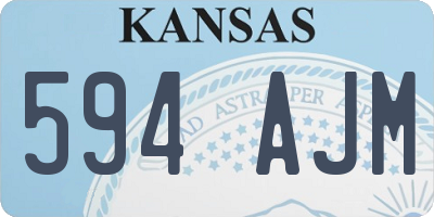 KS license plate 594AJM