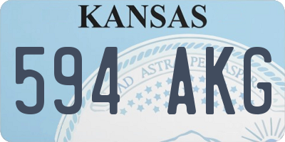 KS license plate 594AKG