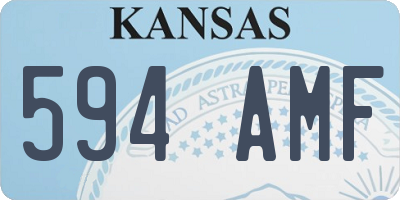 KS license plate 594AMF
