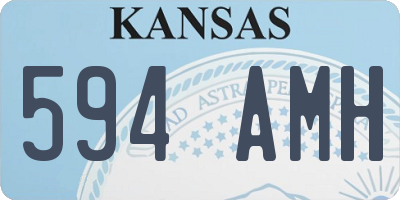 KS license plate 594AMH