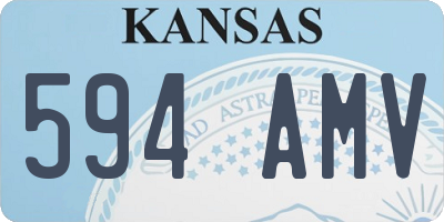 KS license plate 594AMV
