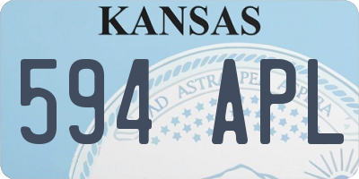 KS license plate 594APL