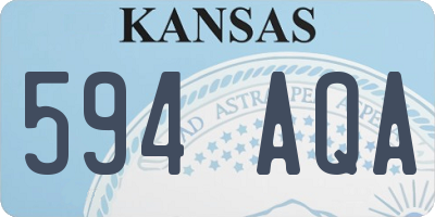 KS license plate 594AQA
