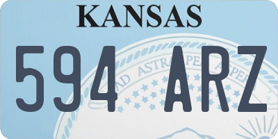 KS license plate 594ARZ