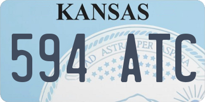 KS license plate 594ATC