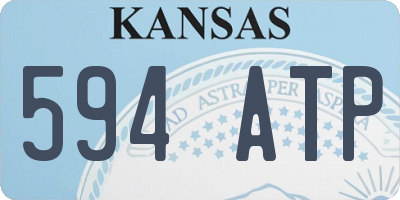 KS license plate 594ATP