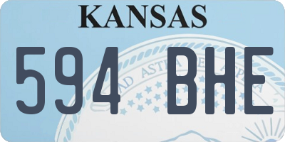 KS license plate 594BHE