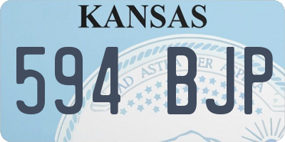 KS license plate 594BJP