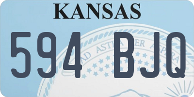 KS license plate 594BJQ