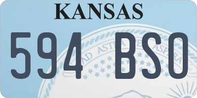 KS license plate 594BSO