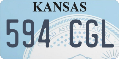 KS license plate 594CGL