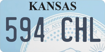 KS license plate 594CHL