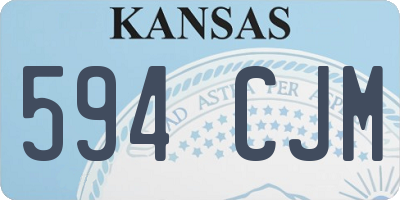 KS license plate 594CJM