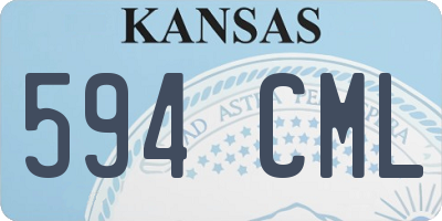 KS license plate 594CML