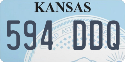 KS license plate 594DDQ