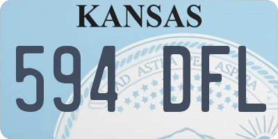 KS license plate 594DFL