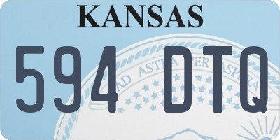 KS license plate 594DTQ