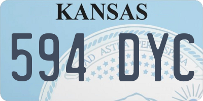 KS license plate 594DYC
