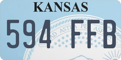 KS license plate 594FFB
