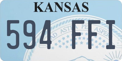KS license plate 594FFI