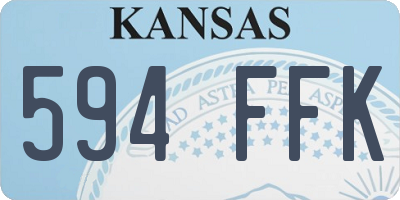 KS license plate 594FFK