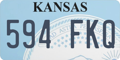 KS license plate 594FKQ