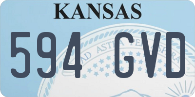 KS license plate 594GVD