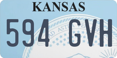 KS license plate 594GVH