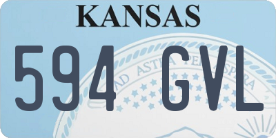 KS license plate 594GVL