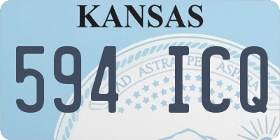 KS license plate 594ICQ