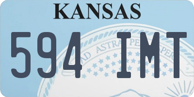 KS license plate 594IMT