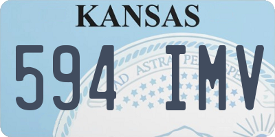 KS license plate 594IMV