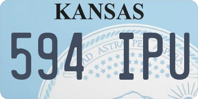 KS license plate 594IPU