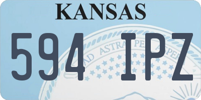 KS license plate 594IPZ