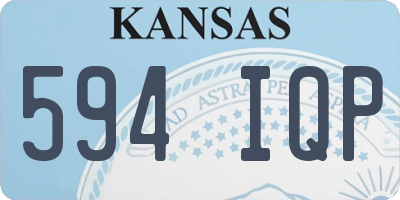 KS license plate 594IQP