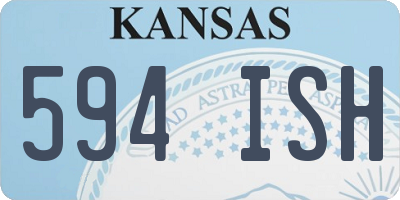 KS license plate 594ISH